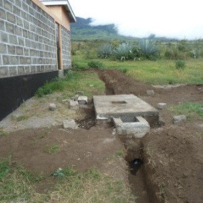 SEPTIC TRENCH BEFORE COMPLETED