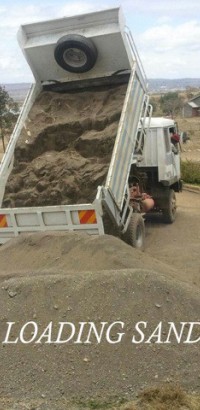 loading sand